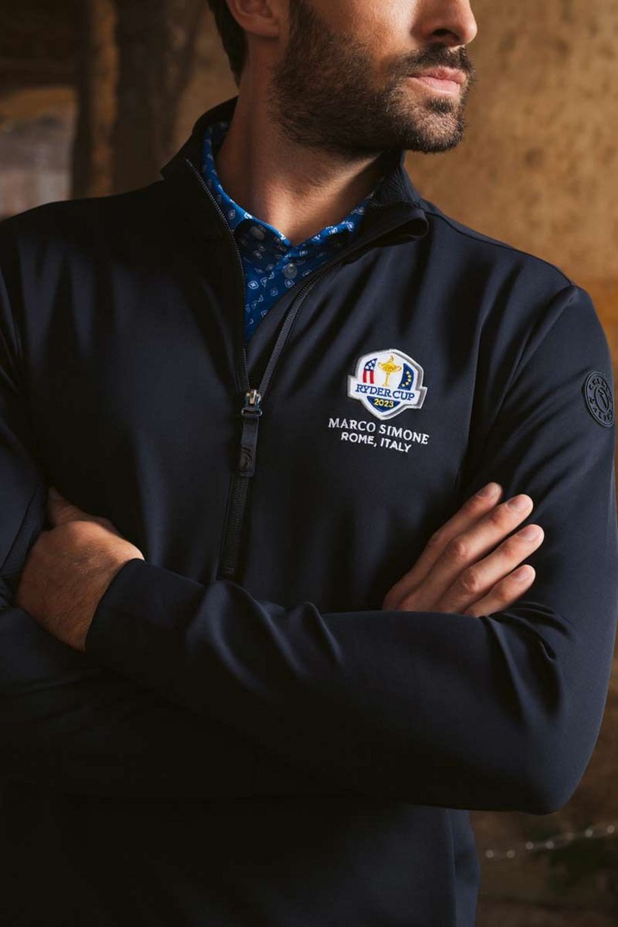  Chervò darf mit dem Emblem des Ryder Cups werben