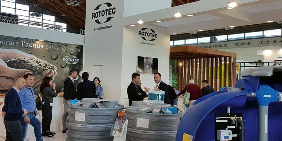 Rototec Messestand auf der Ecomondo