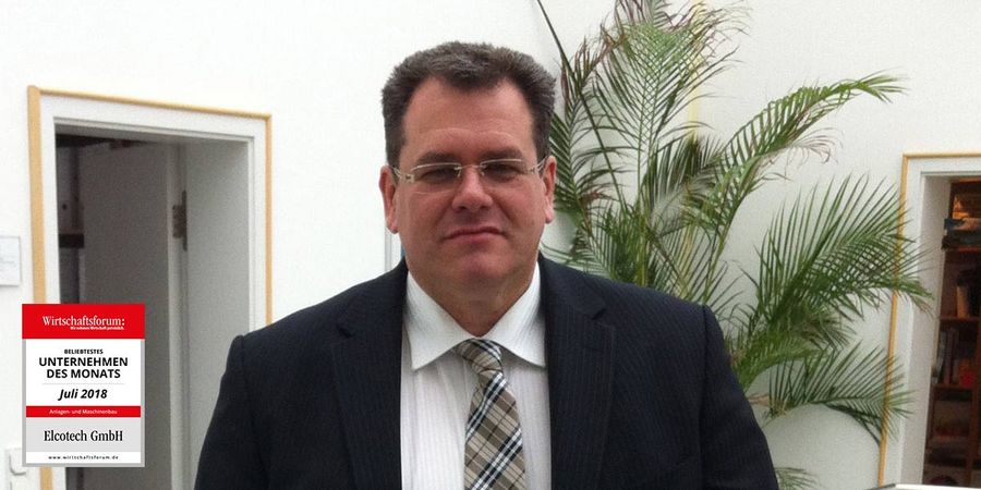 Peter Schütte, Geschäftsführer der Elcotech GmbH.