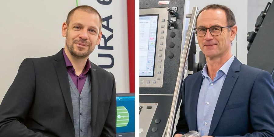 Thomas Häusle, Managing Director MT & Sensors Devices und Norbert Goldau, Geschäftsführer der m&h Inprocess Messtecnik GmbH