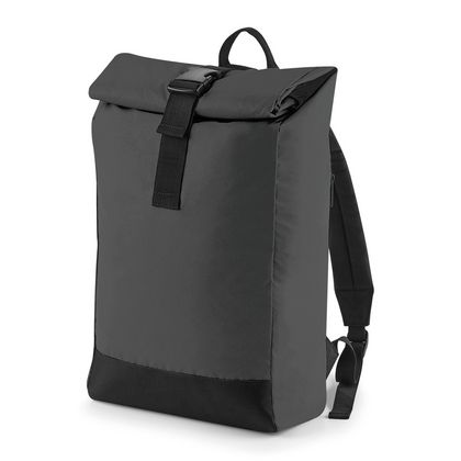 Reflektierender Roll-Top Rucksack von BagBase