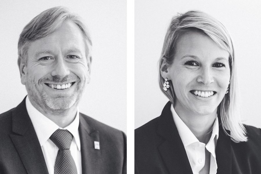 Michael Jänchen, Geschäftsführer, und Julia Witthaus, Leiterin Marketing der Schaden-Schnell-Hilfe GmbH