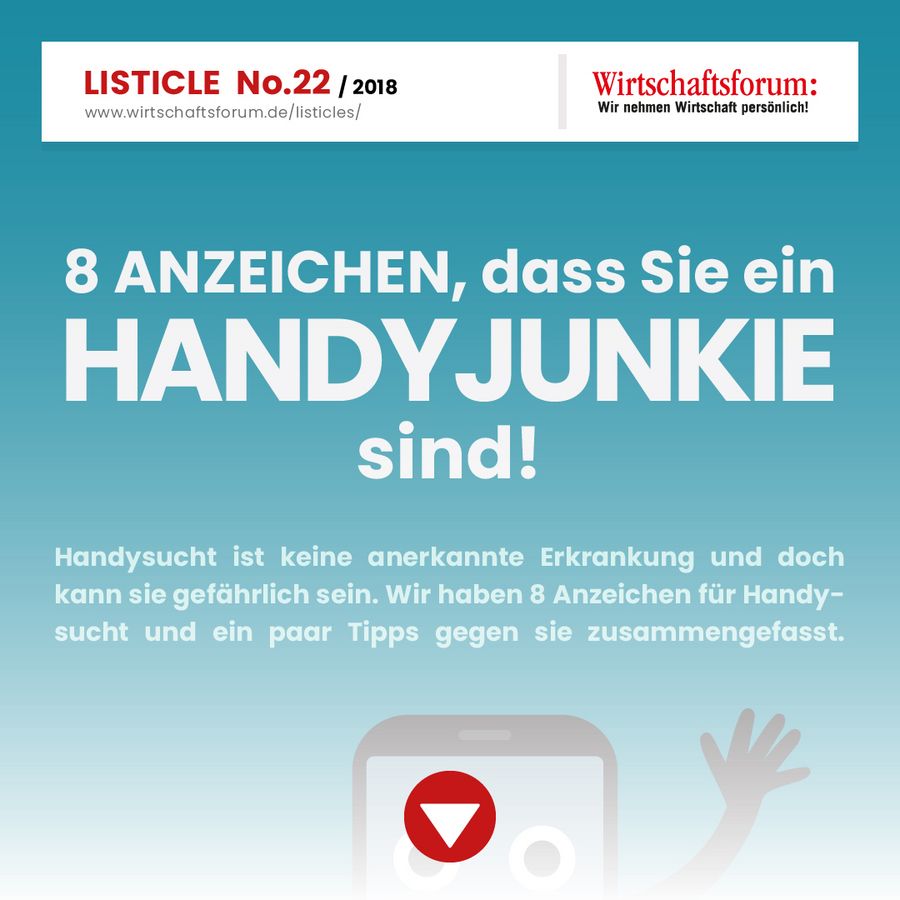 8 Anzeichen, dass Sie ein Handy Junkie sind