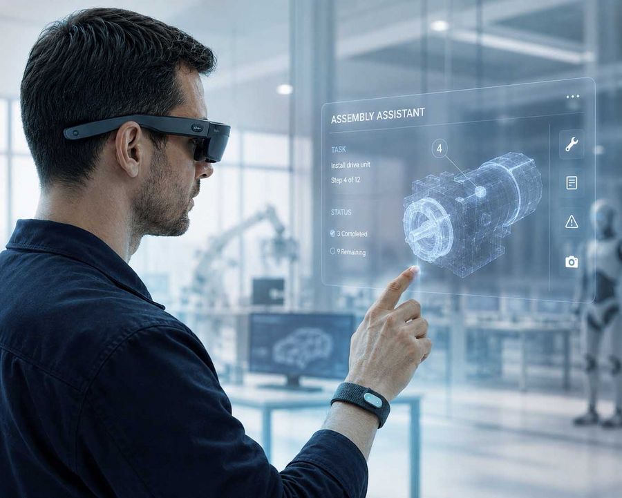 Künstliche Intelligenz im Sichtfeld. Wie intelligente Datenbrillen die Arbeit in der Industrie verändern
