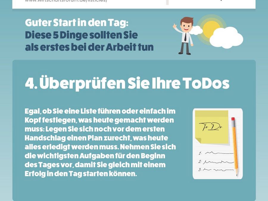 Überprüfen Sie Ihre ToDos