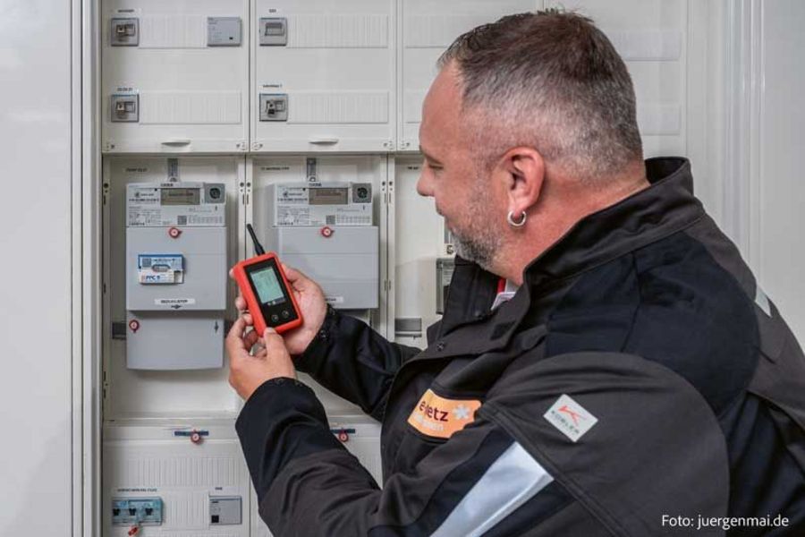e-netz Südhessen Techniker im Einsatz