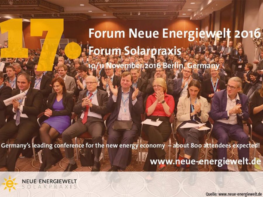 17. Forum Neue Energiewelt 2016
