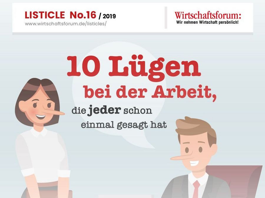 10 Lügen bei der Arbeit, die jeder schon einmal gesagt hat 10 Lügen bei der Arbeit, die jeder schon einmal gesagt hat