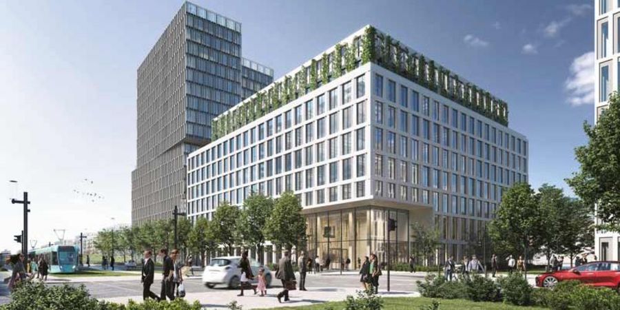 UBM Development Deutschland - Timber Pioneer, das erste Bürohaus in Holzhybridbauweise in Frankfurt
