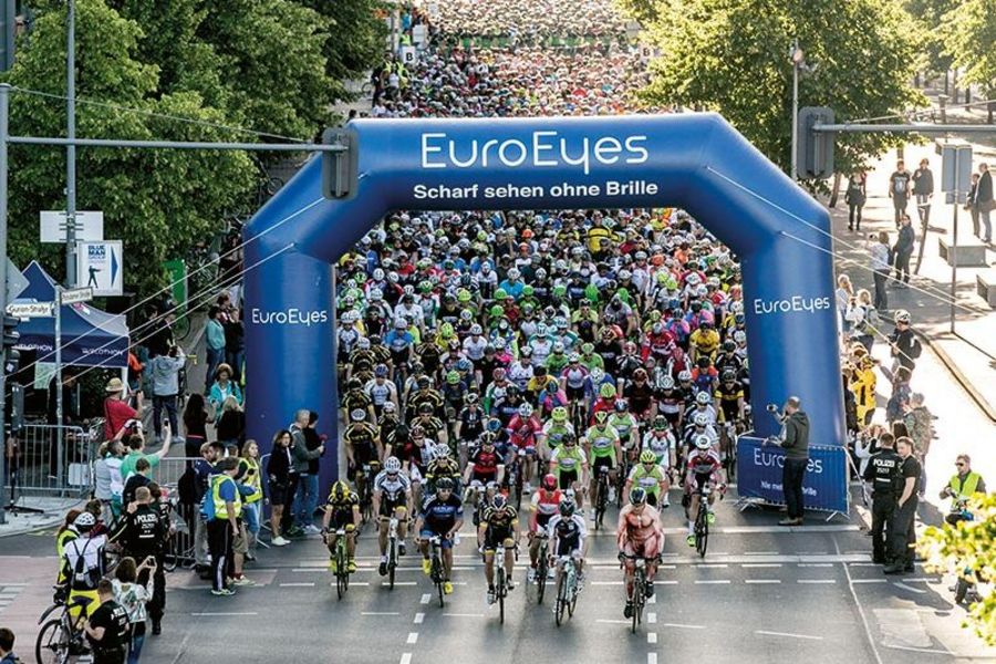Sportlich engagiert: Seit 2016 ist EuroEyes Titelsponsor des Radrennens Cyclassics in Hamburg