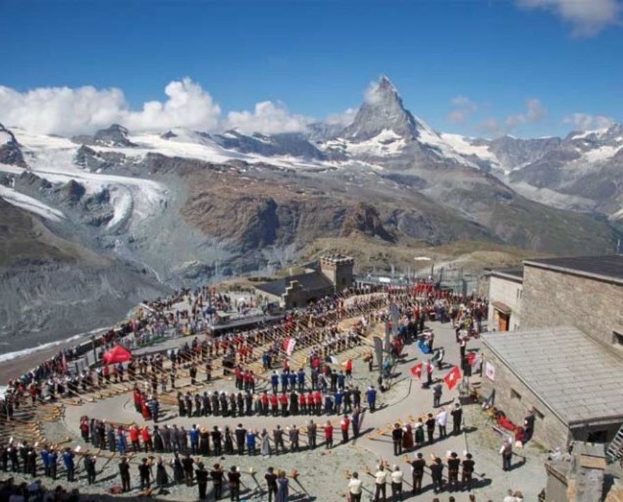 Das Gornergrat-Fest findet alljährlich im Sommer statt.