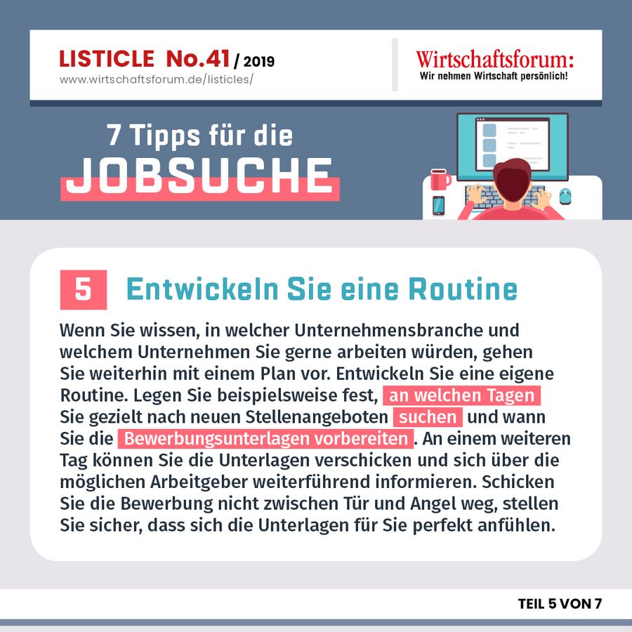 Entwickeln Sie eine Routine