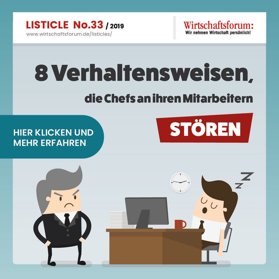 8 Verhaltensweisen, die Chefs an ihren Mitarbeitern stören 