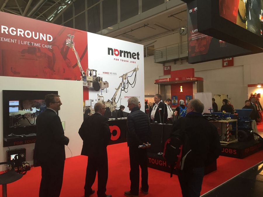 Wichtiges Forum: Messestand von Normet