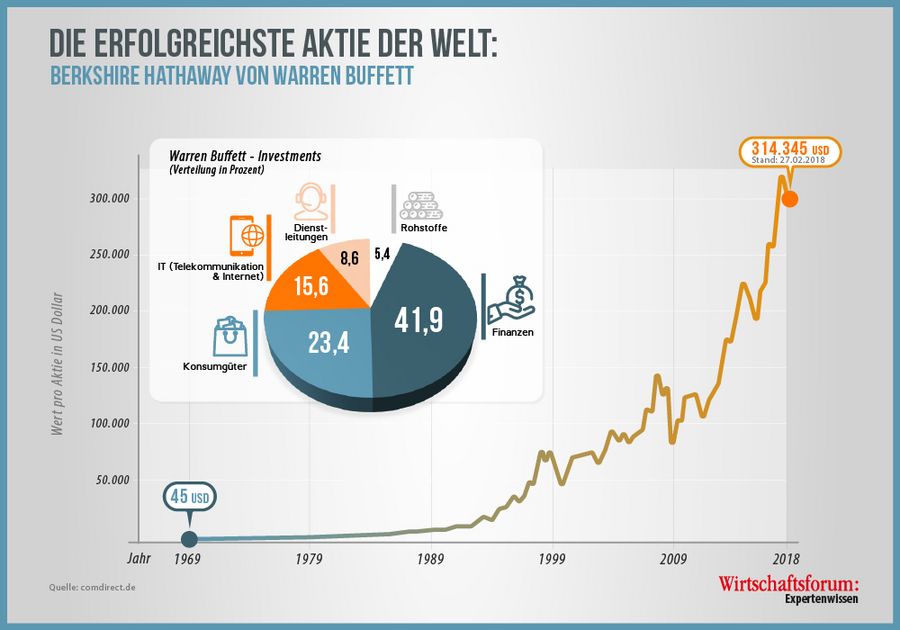 Finanzwelt erklärt Grafik Die erfolgreichste Aktie der Welt