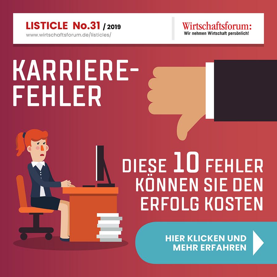 Karrierefehler: Diese 10 Fehler können Sie den Erfolg kosten 