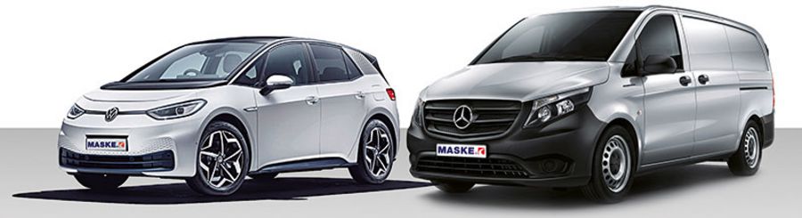 Maske Fleet Volkswagen und Mercedes