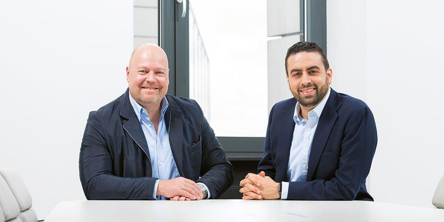 Frank Niehage, Vorstandsvorsitzender (links), und Muhamad Said Chahrour, Finanzvorstand der flatex AG
