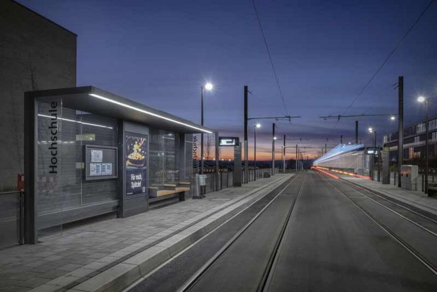 Kienzler Stadtmobiliar - Eine Wartehalle am Ulmer Hauptbahnhof