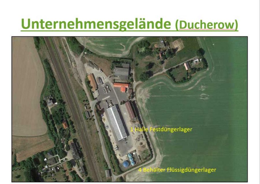Friedländer Landhandels- und Dienste Unternehmensgelände Ducherow