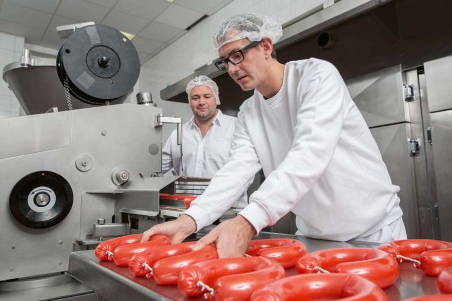 Kalle Wuursthüllen in der Produktion