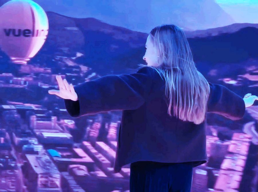 Fliegen ohne Flügel Vuelings interaktives Flugerlebnis