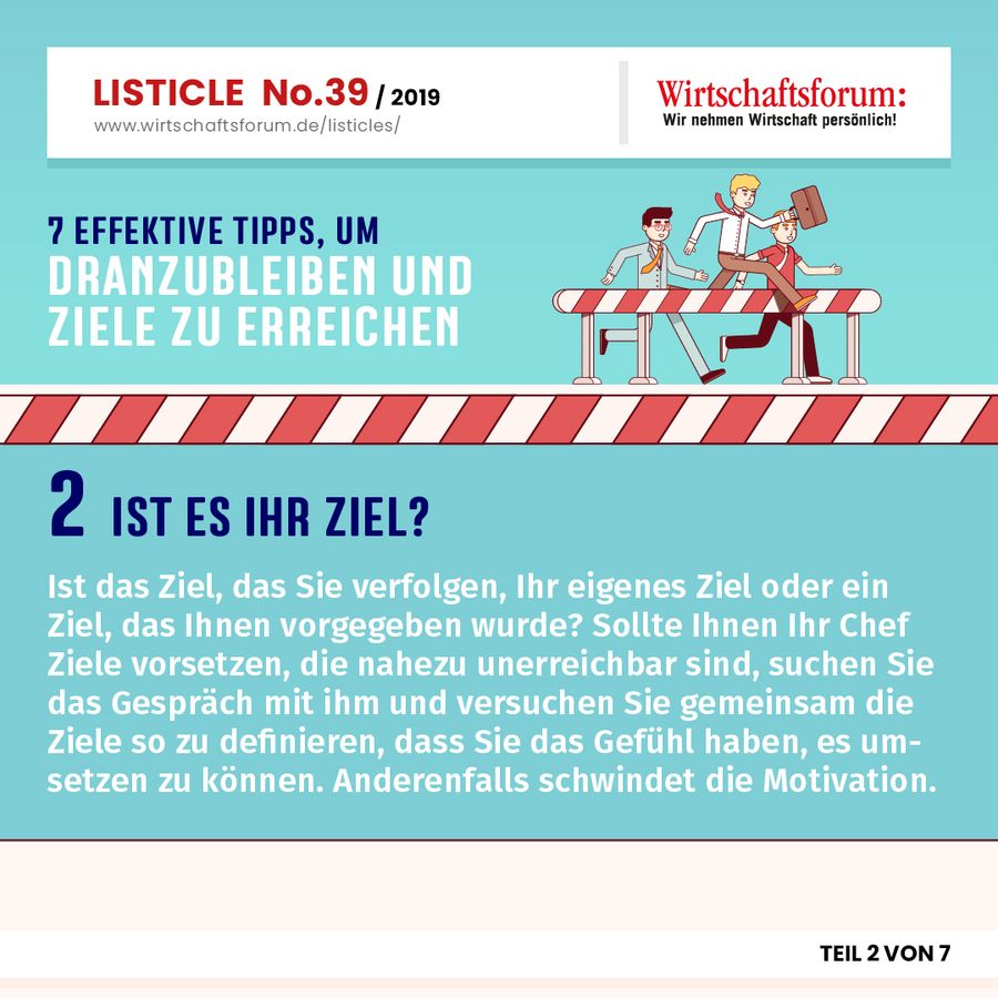 7 effektive Tipps, um dranzubleiben und Ziele zu erreichen - Ist es Ihr Ziel? 
