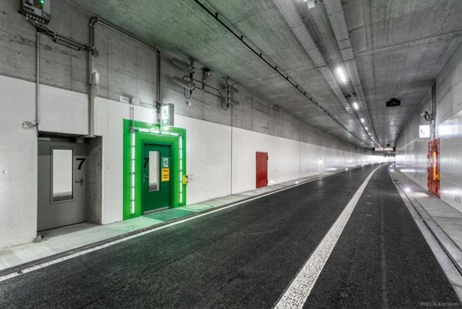 Hodapp - Blick in den Karoline-Luise-Tunnel in Karlsruhe