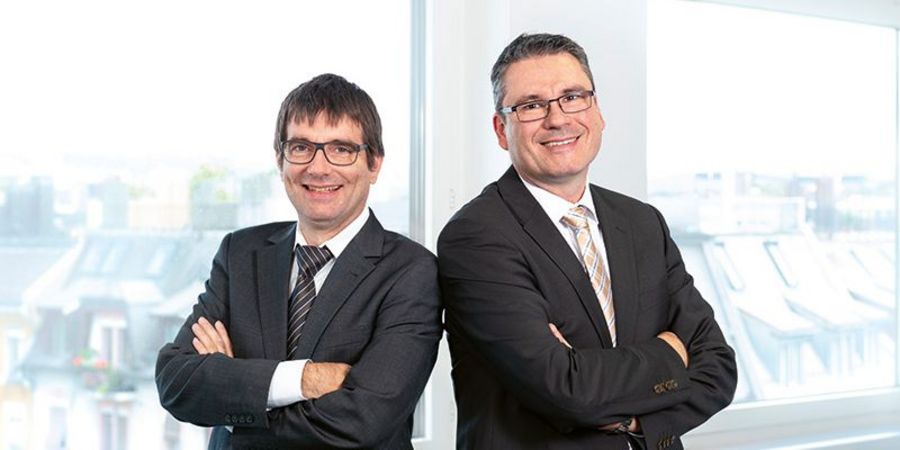 Claudio Pietra und Volker Schwarzer, Geschäftsführer der Vertec-Gruppewarzer, Geschäftsführer, und Marco Barthel, Leiter Marketing der Vertec AG