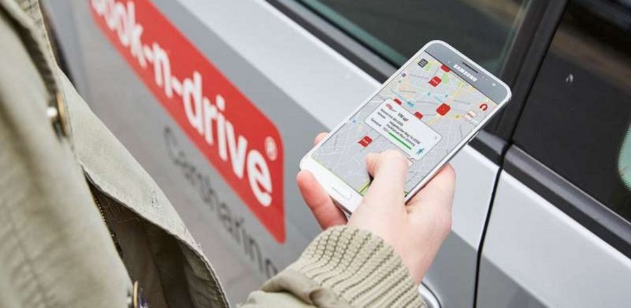 book-n-drive Buchung mit der App