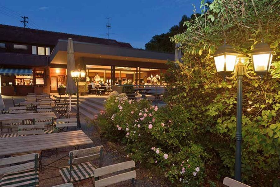 Hotel - Restaurant Dammühle -Restaurantterrasse