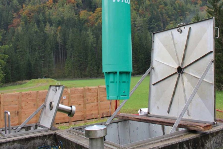 Die Wilo-Unterwasserpumpe versorgt die Bevölkerung des steirischen Zentralraumes mit Wasser aus dem Hochschwabgebiet