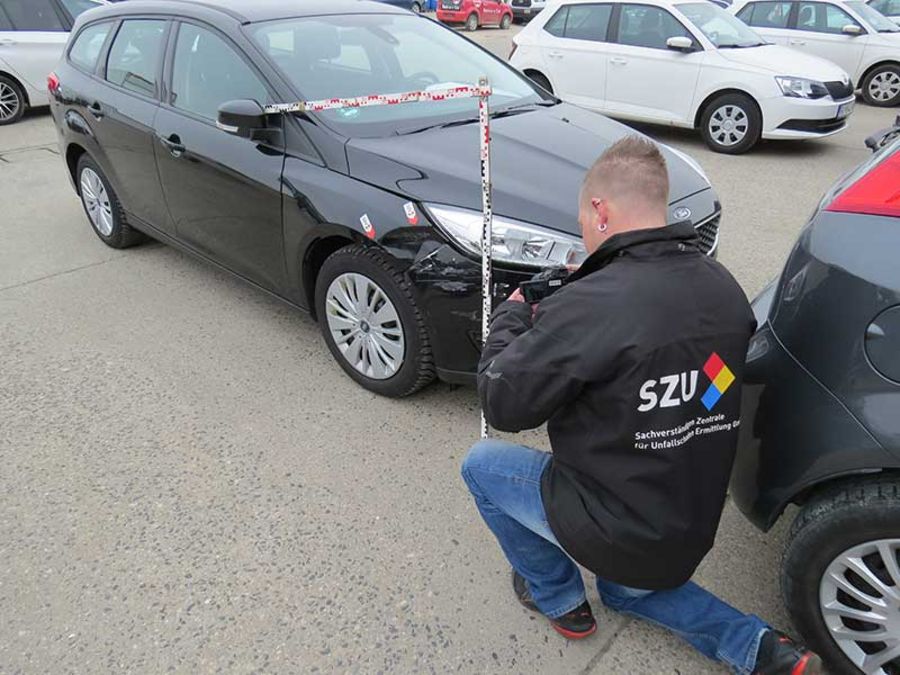 SZU begutachtet und ermittelt den Wert von Fahrzeug- und Maschinenschäden