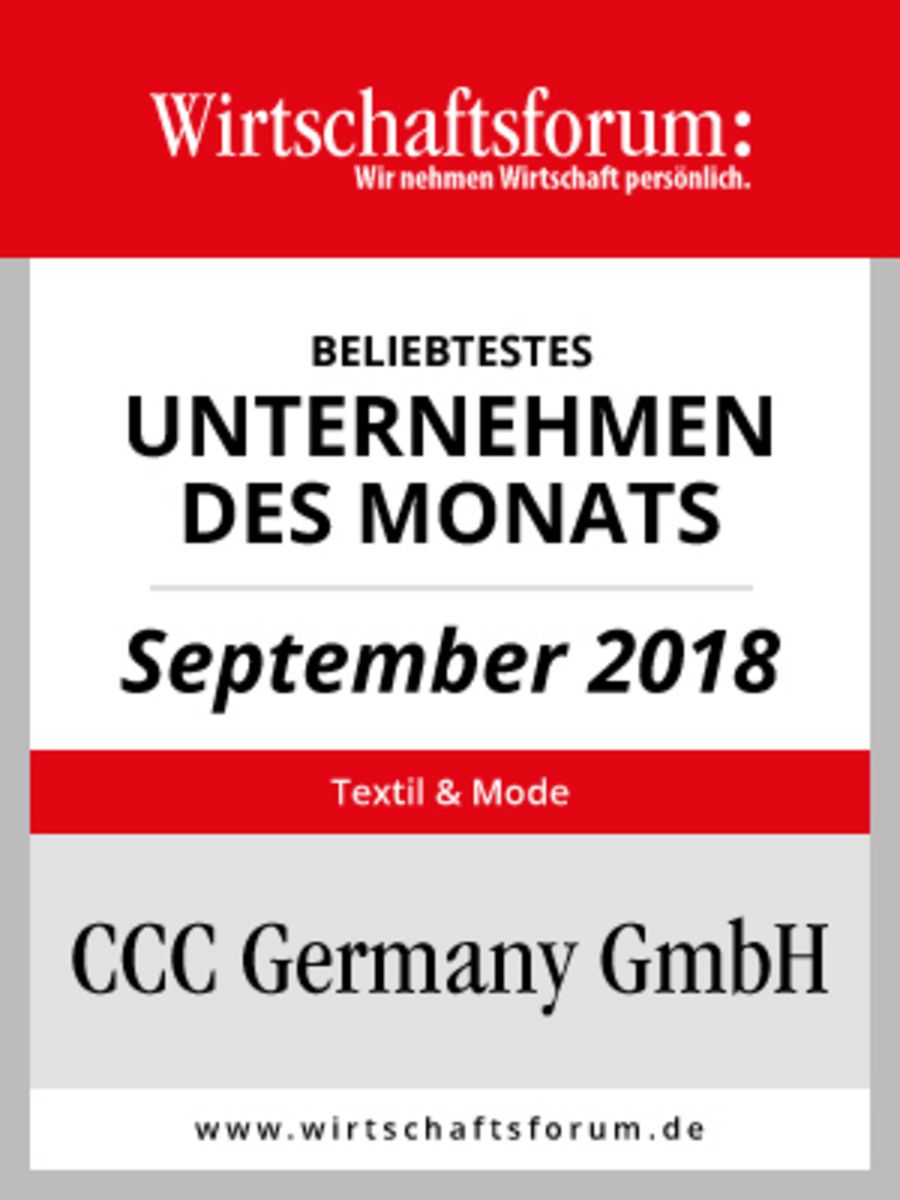 CCC Germany Unternehmen des Monat September 2018 Badge