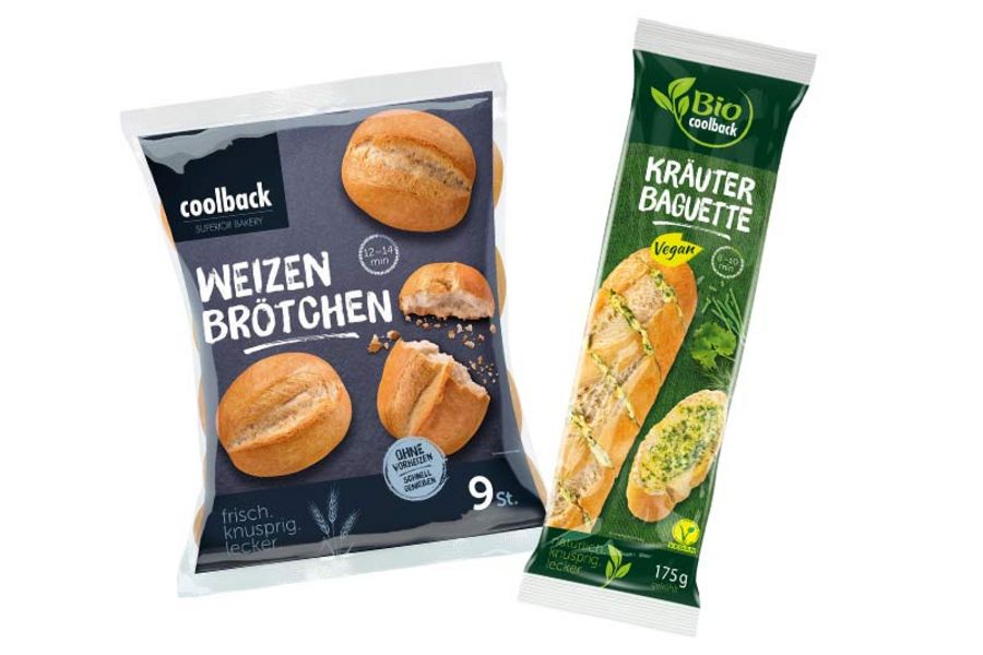 coolback Weizenbrötchen und Kräuterbaguette
