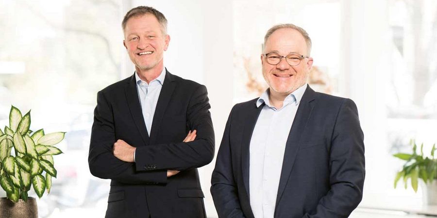 Uli Schäfer und Andreas Nebel, Vorstände der DRS AG