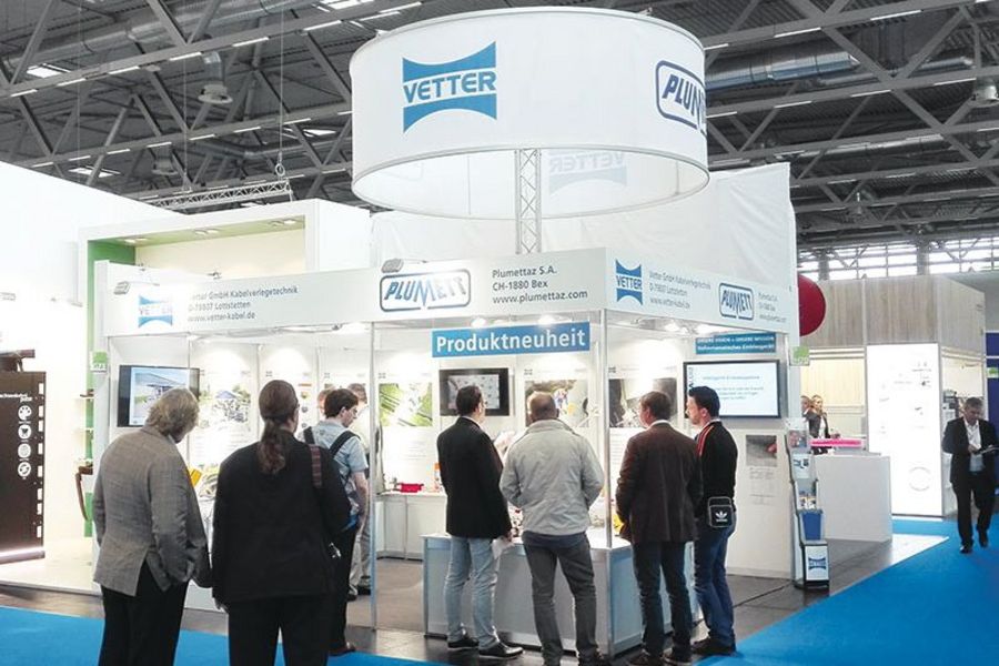 Messestand der Vetter GmbH Kabelverlegetechnik