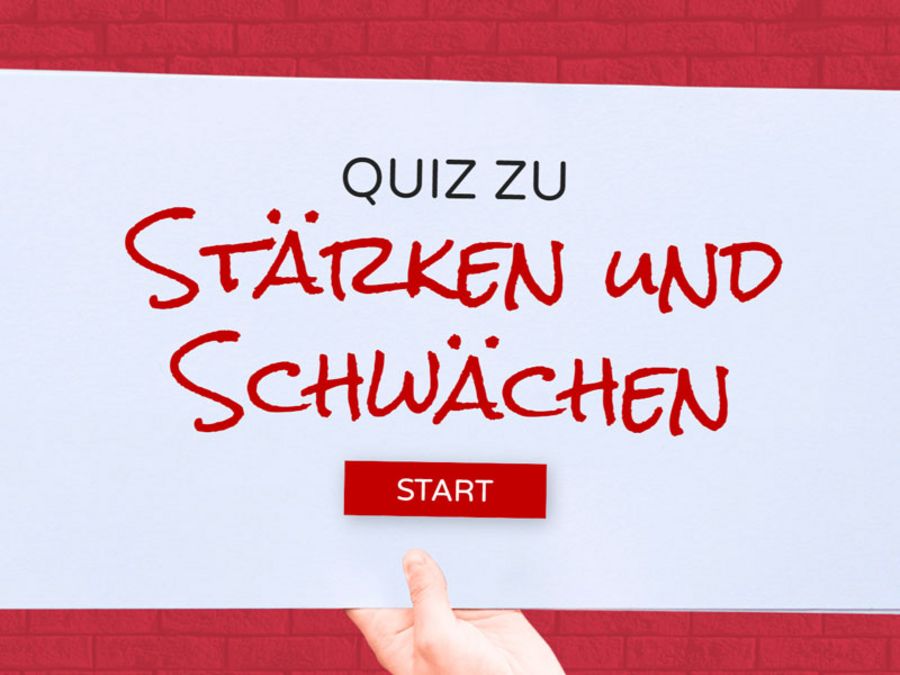 Quiz zu Stärken und Schwächen im Bewerbungsgespräch