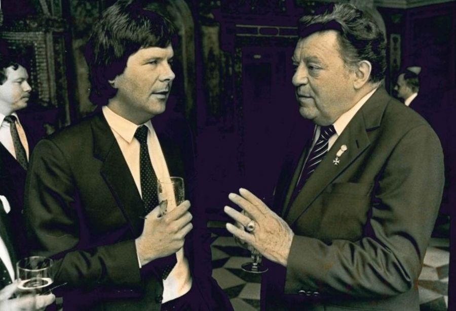 Hans Rudolf Wöhrl mit Franz-Josef Strauß