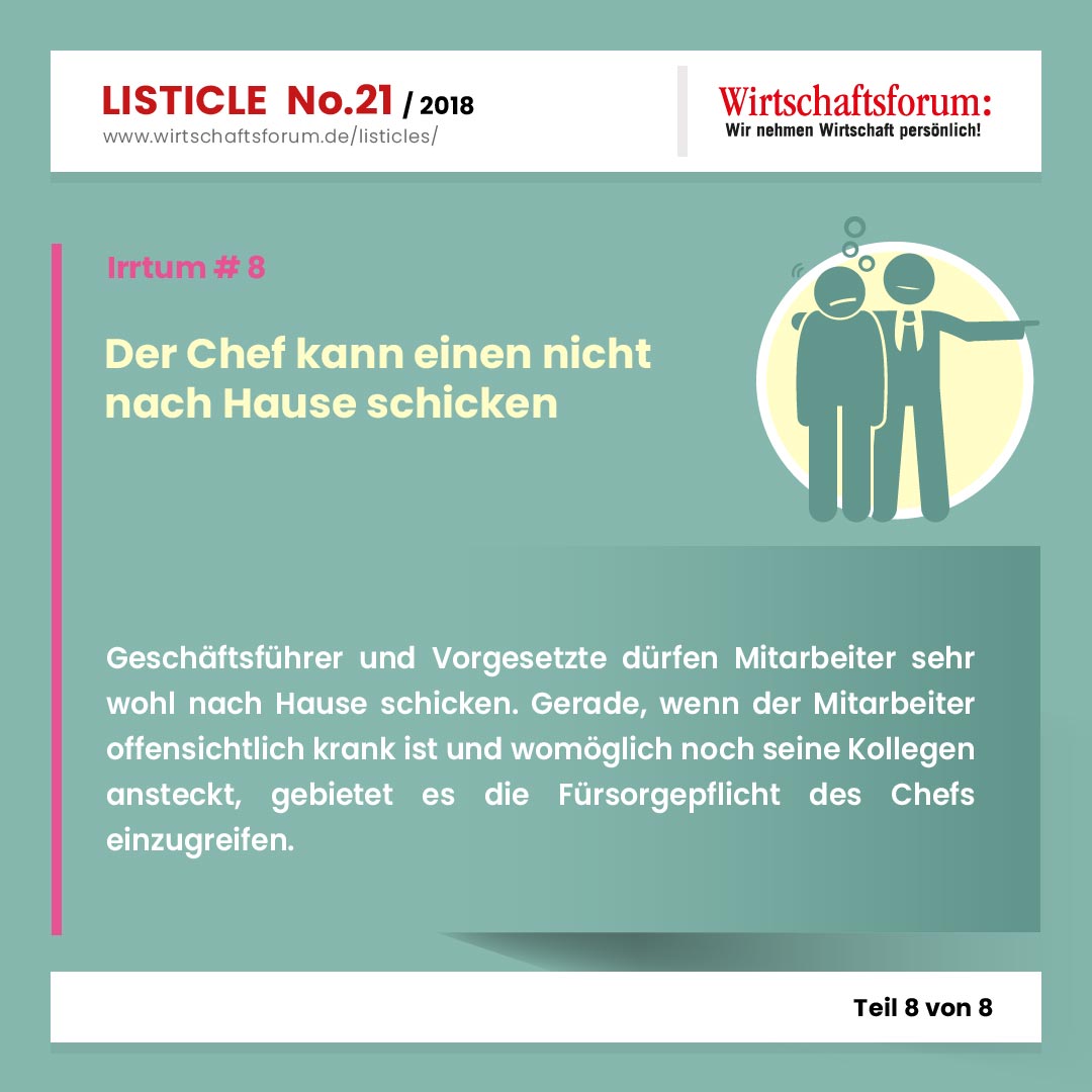 Der Chef Kann Einen Nicht Nach Hause Schicken Wirtschaftsforum De
