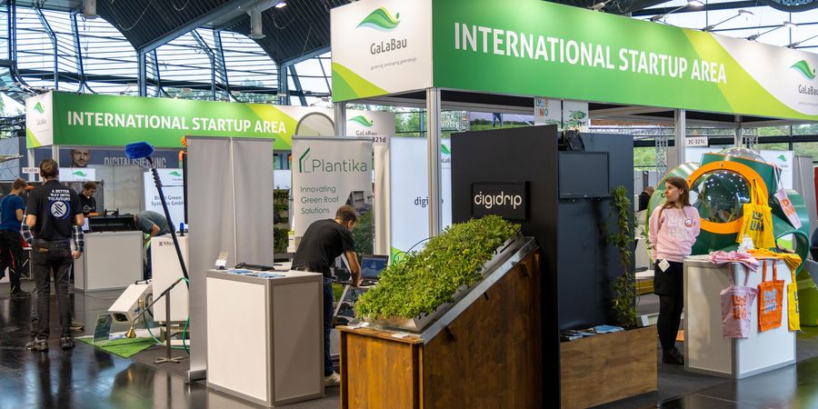 International Startup Area auf der GaLaBau International Startup Area auf der GaLaBau mit jungen Unternehmen und Lösungen für Digitalisierung und nachhaltigen Landschaftsbau