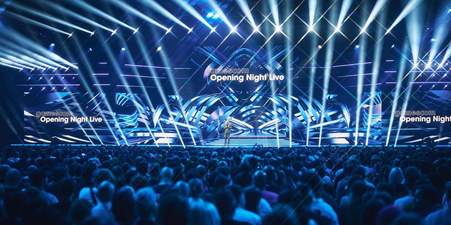 Opening Night Live der gamescom 2025 Opening Night Live der gamescom 2025 mit großer Bühne und Publikum in Köln
