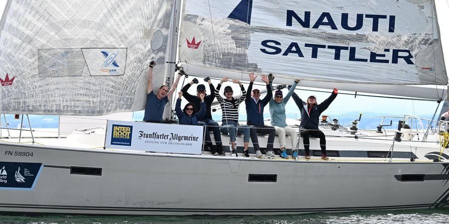 Segeln auf dem Bodensee bei der INTERBOOT 2025 Segelboot mit Crew auf dem Bodensee bei der INTERBOOT 2025 in Friedrichshafen
