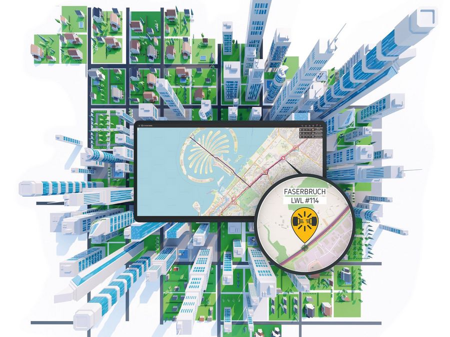 Das Glasfasernetz immer im Blick