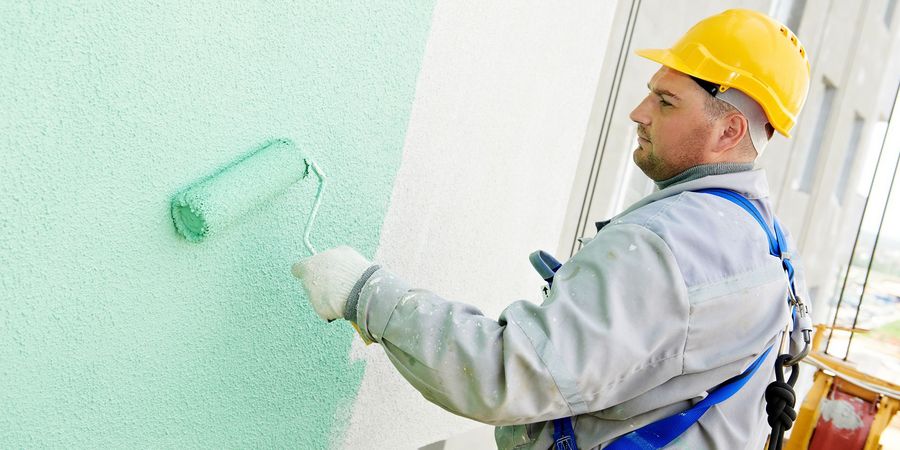 SICC Coatings GmbH Anwendung von ThermoProtect, Funktionsanstrich für Fassade