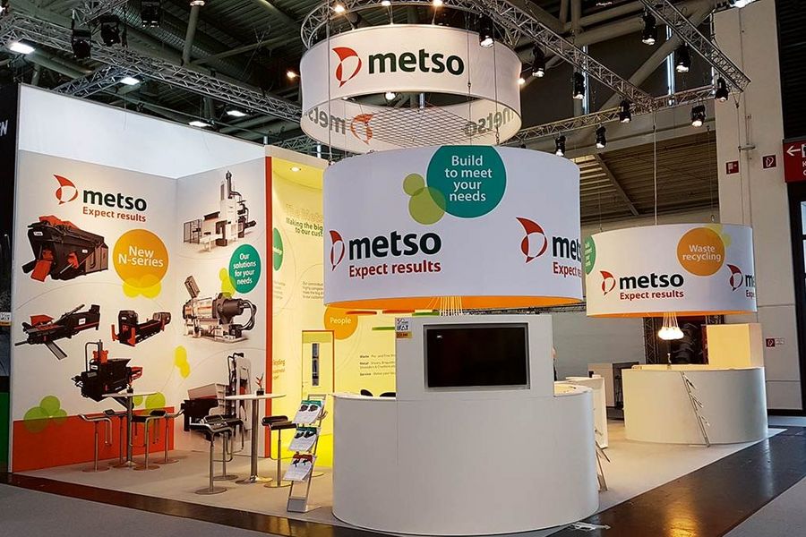 Metso präsentiert sich weltweit auf allen großen Fachmessen