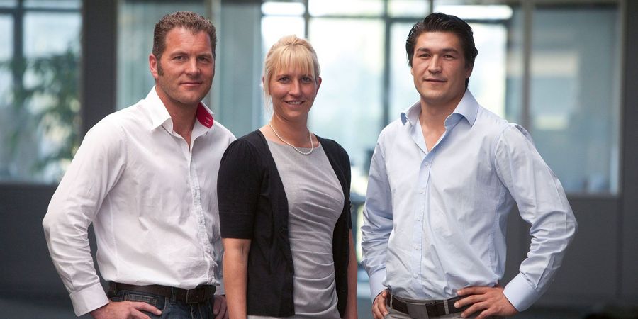Die Geschäftsleitung des Unternehmens, bestehend aus Christoph Zimmermann, Alexan­dra Rosenberg und Tassilo Hibler (v.l.n.r.)