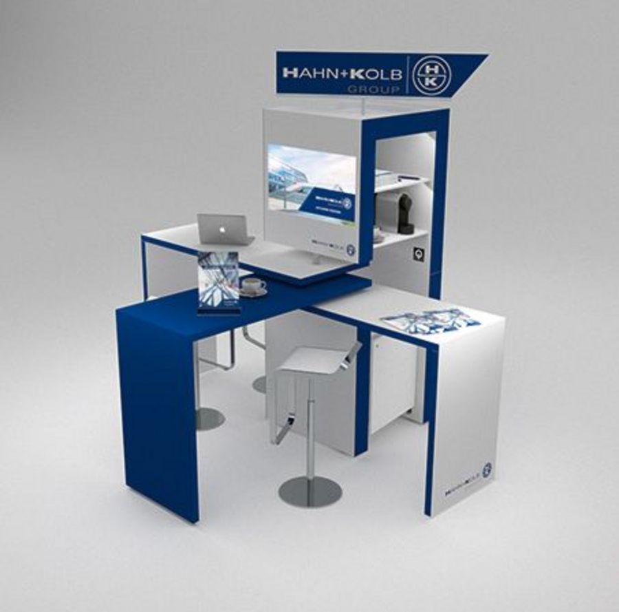 DIMAH transportabler Messestand von Hahn+Kolb