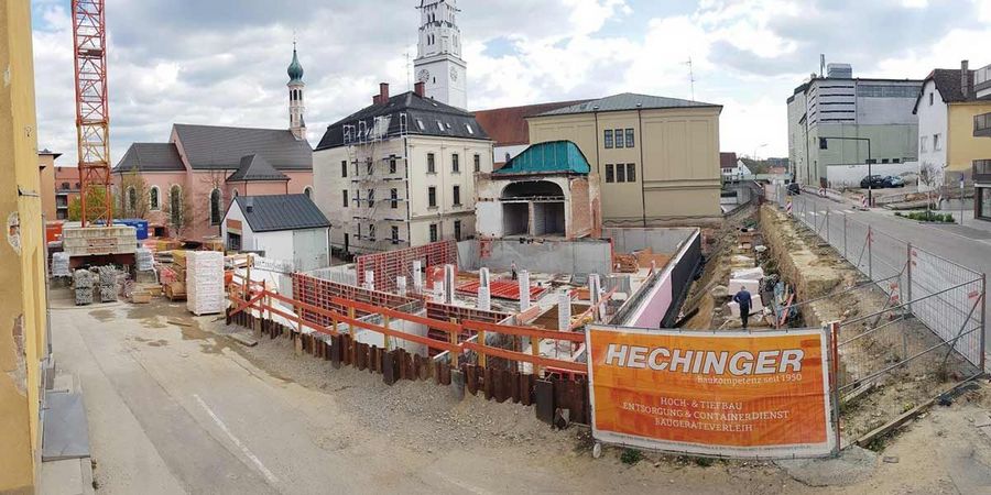 Hechinger Bau GmbH Bauarbeiten auf dem Müllerbräu-Gelände in Pfaffenhofen an der Ilm Hechinger Bau GmbH Bauarbeiten auf dem Müllerbräu-Gelände in Pfaffenhofen an der Ilm