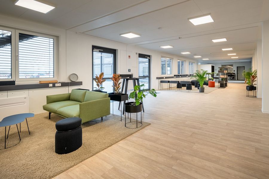 Adapteo Modulares Bürogebäude zur Miete Innenansicht Adapteo Modulares Bürogebäude zur Miete Innenansicht